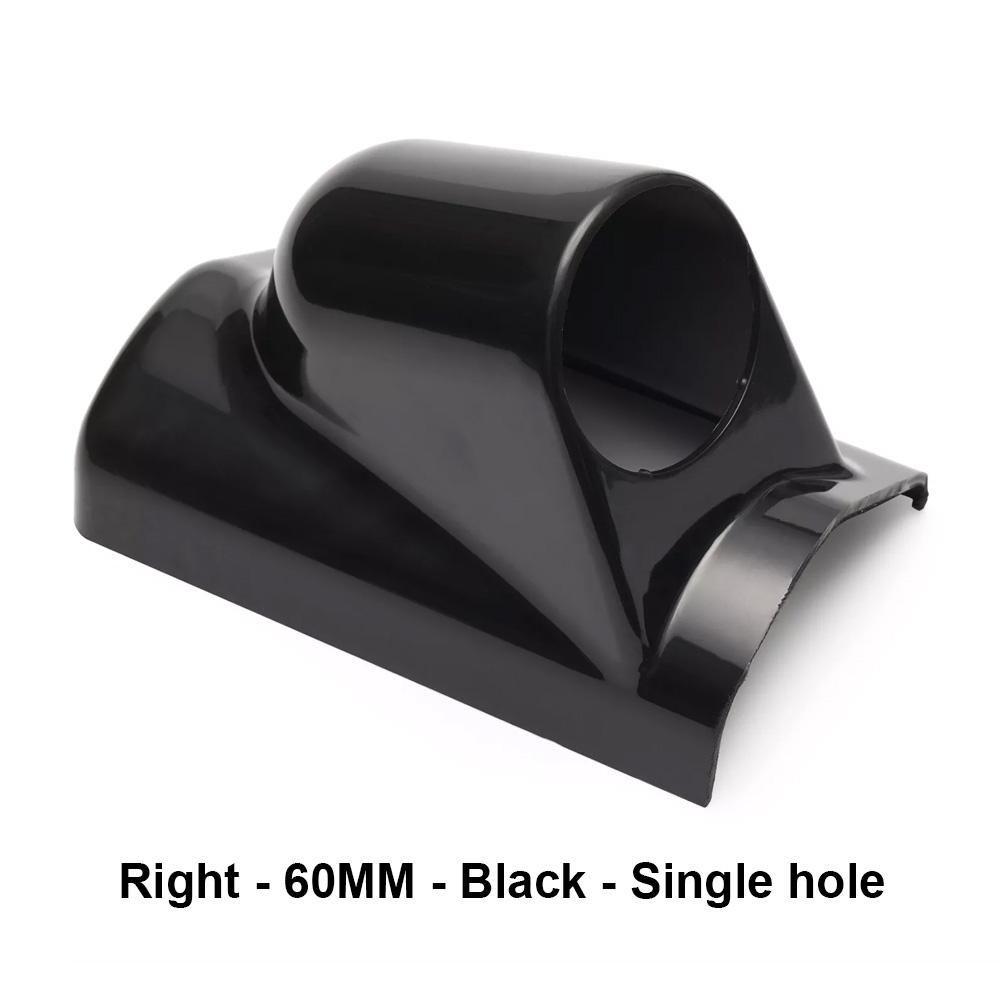 52mm 60mm Universal 1 2 3Hole Left Hand Drive Auto Car A Pillar Carbon Fiber black Triple Gauge Holder Gauge Pod Auto Car Meter