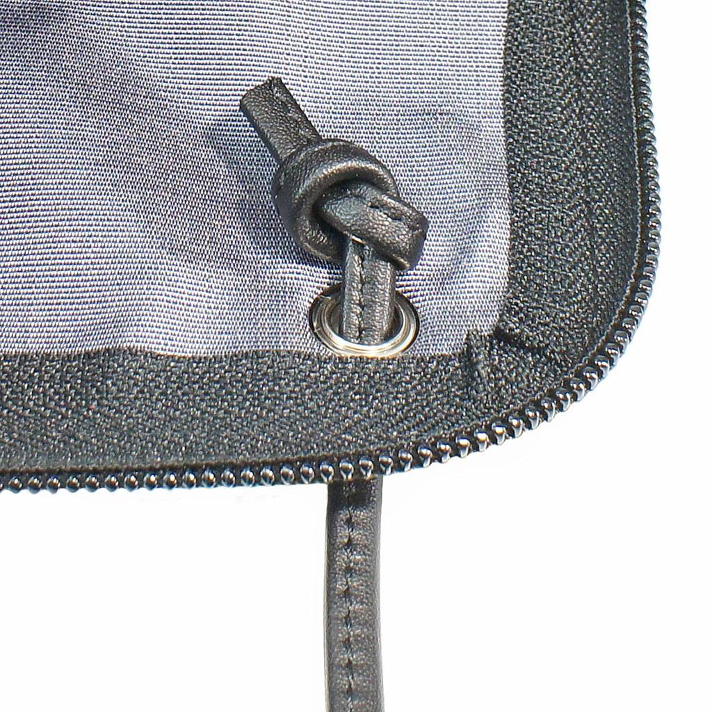 Чехол для смартфона Indenya Inden Sacoche из оленьей кожи черного и розового цвета с рисунком снежной травы 5027-51-160