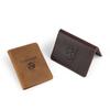 Durable Crazy Horse Leather Passport Cash Card Holder Integrated Boarding Pass Airplane Ticket Book Protective Cover