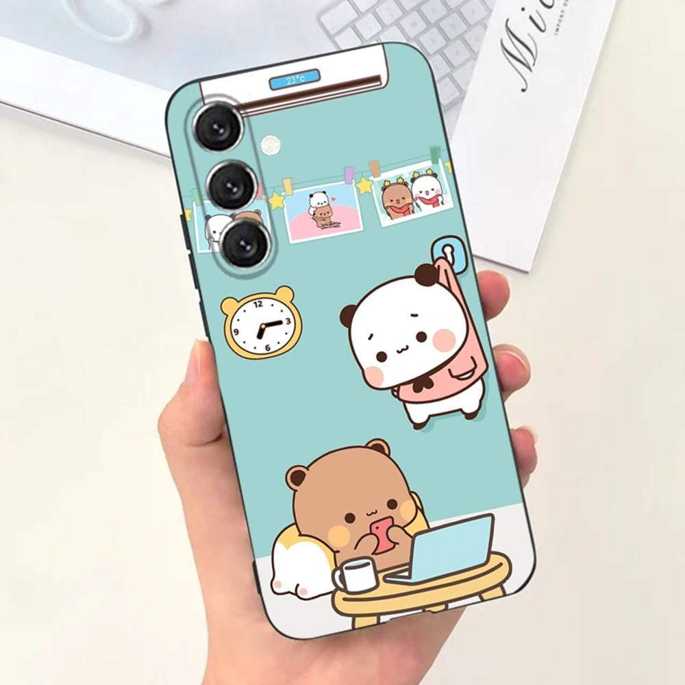 Милый Чехол Для Телефона BuBu D-DuDu Для Samsung S25,S24,S21,S22,S23,S30,Ultra,S20,Plus,Fe,Lite,Note,10,9,5G Черный Чехол