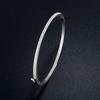 ZAKOL Simple Fashion Micro-inlaid Zirconia Thin Bangle for Women Brand Design Shiny Zircon Bracelets Zircon Gift
