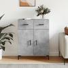 VidaXL Buffet Concrete Grey 69.5x34x90 Cm Engineered Wood 827984