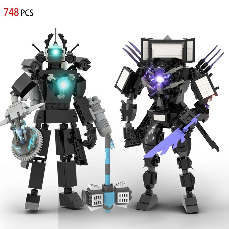 Skibidi Toilet 3.0 Titan Clockman Building Block For Kid Titan Camerman Speakeman Assembly Bricks Toys for Boys Gift Easter Toys