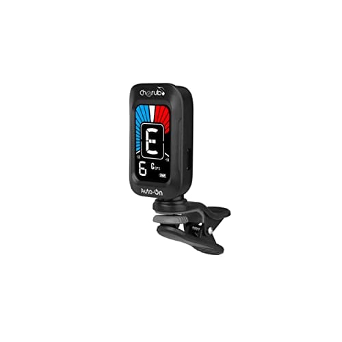 Cherub Rechargeable Clip-on Tuner, USB Type-C Charging, Easy-to-Read Display, Multiple Tuning Modes (Ukulele and Bass), Compact Size, CPS Tuning, Auto