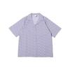 Patterned Button-Up Short Sleeve Shirt Women Shirts Indigo DV7931-519
