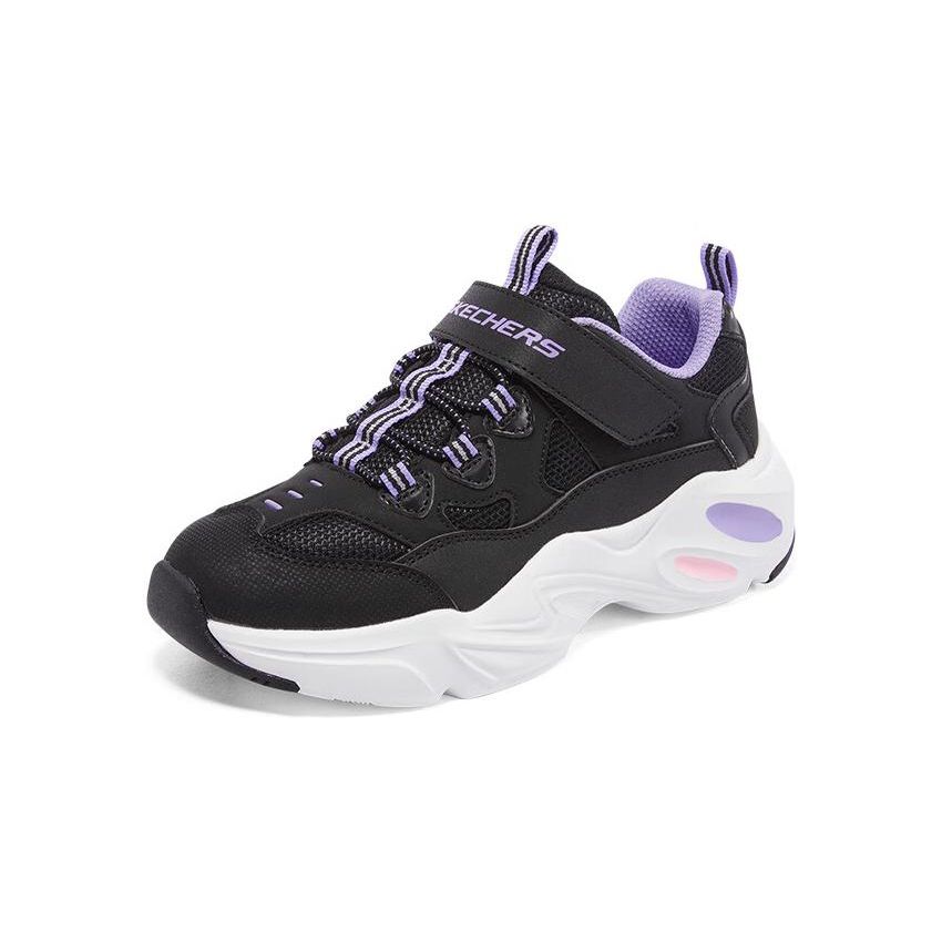 Skechers Модные Удобные Амортизирующие Низкие Повседневные Кроссовки Детские Черные 303900L-BLK