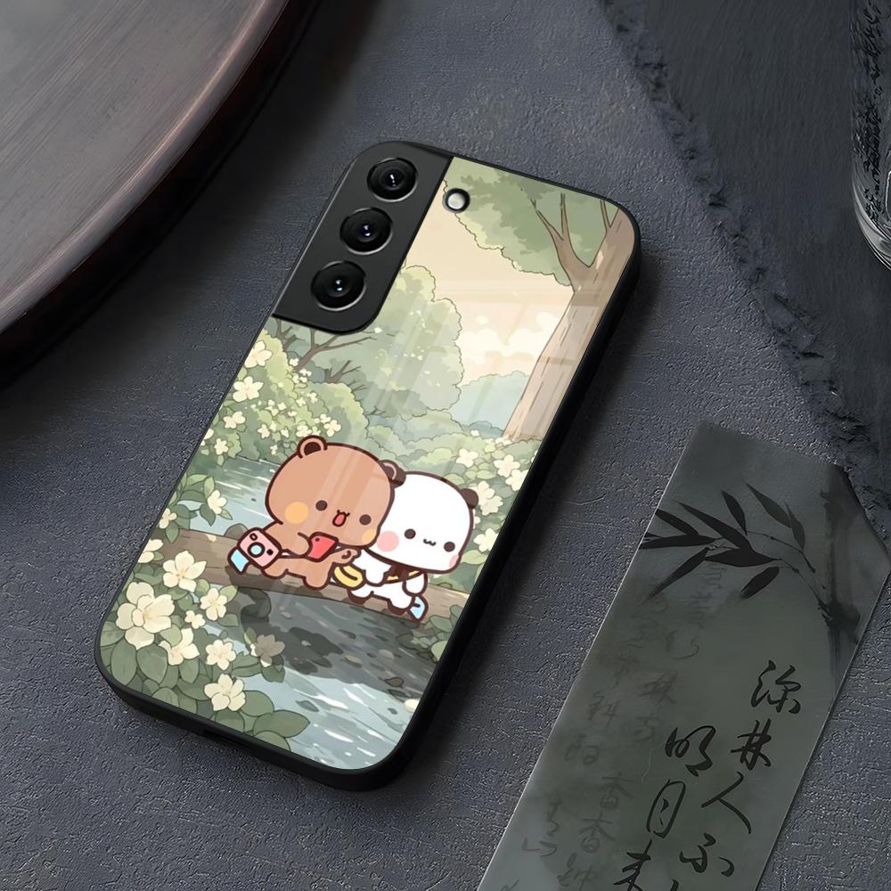 BUBU DUDU Cartoon Phone Case Glass For Samsung Galaxy S26 S25 S21 S22 S24 S23 S20 Ultra Fe Plus A16 A24 A55 A53 Coque
