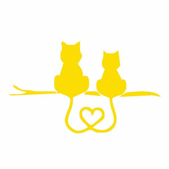 Милые кошки, автомобильный Стайлинг, кузов автомобиля, окна, светоотражающие наклейки, наклейка, декор