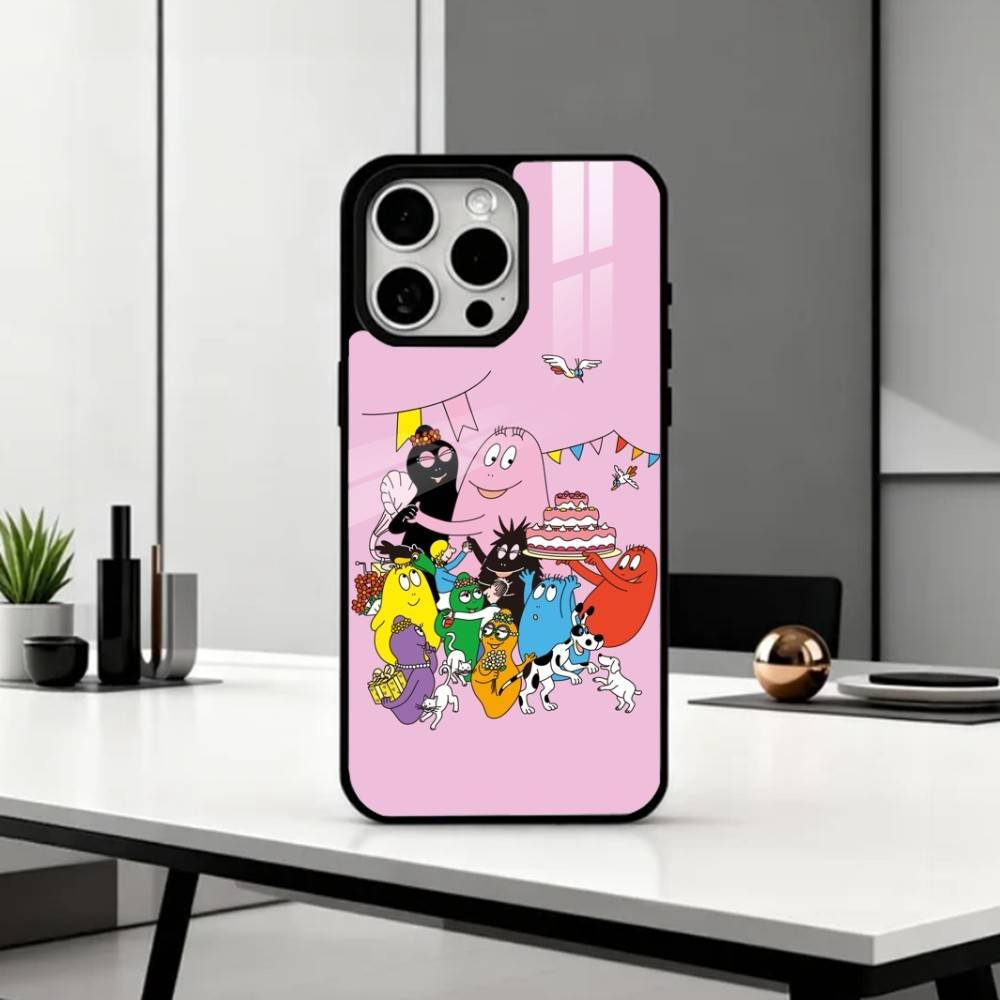 Tiny Cute B-BarbapapaS   Phone Case For iPhone17,16,15,14,13,12,11 Plus,Pro Max Magnetic For Magsafe Wireless Charging