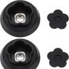 2pcs Blade Socket Clutch Holder Shaft Coupler for Monsieur Cuisine Connect Trend Smart SKMC 1200 SKMS 1200 1