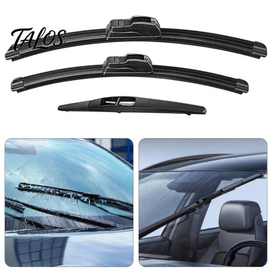 Weatherproof Vehicle Wiper Blades 3 Pcs Windshield for Suzuki SX4 2006-2020, 26" Smooth Wipe Car Accessories + 14" 10" Original Equipment Automotive