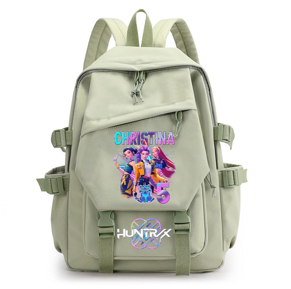 Аниме Мультфильм K-Pop Охотники на демонов Печатный рюкзак для подростка Детей Ученика Школьная сумка Девочка Ребенок Подарок Женщин Большая вместимость Водонепроницаемая Дорожная сумка