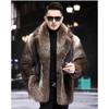 Men's Fur Coat Mink Coat Medium Length Imitation Fur Fox Fur Mink Fur Thickened To Keep Warm In Winter