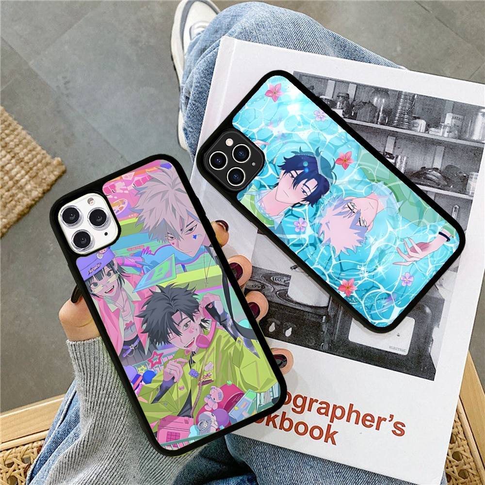 Чехол для телефона Healing Anime L-Link C-Click PC+TPU для IPhone 17 16 15 14 13 12 11 Pro Max Plus Милый Мультяшный Чехол