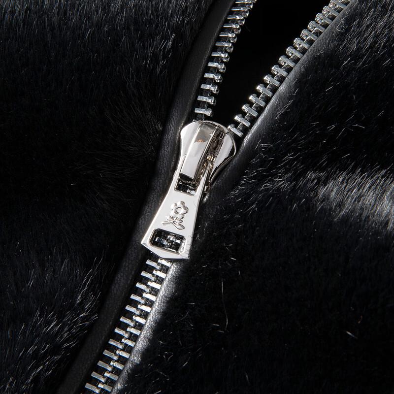 Мужская теплая куртка из овчины с подкладкой из искусственного меха норки MONTAGUT