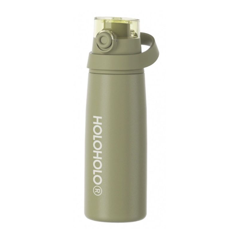 Holoholo Large-Capacity Thermos Cup 316 Stainless Steel Portable Sports Water Cup for Women with High Aesthetic Appeal and Straw