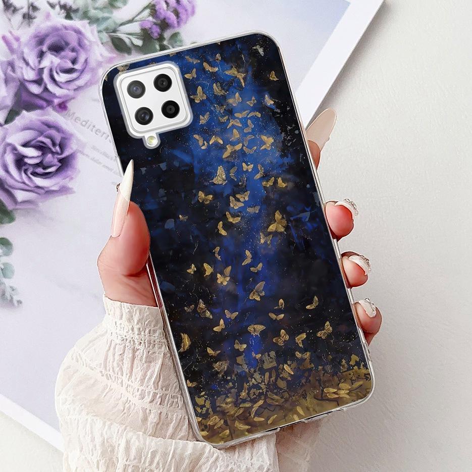 Чехол для Samsung Galaxy A22 4G Цветы Расписной Чехол Мягкий Тонкий Чехол для Телефона Для Samsung A22 A 22 Galaxy A42 5G Чехлы Сумки