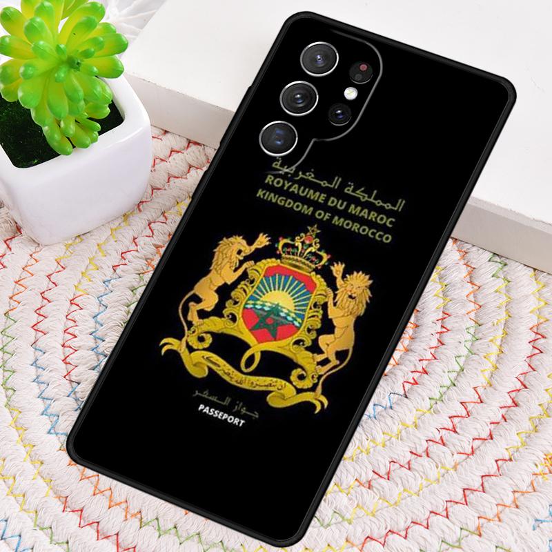 Силиконовый чехол для телефона Samsung Galaxy note 10 pro S26 S25 S24 S23 S22 S21 Plus S25Ultra с флагом Марокко и изображением паспорта