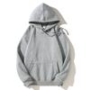 Spring Solid Color Thick Hooded Sweater Solid Color Retro Casual Hoodie for Men and Women