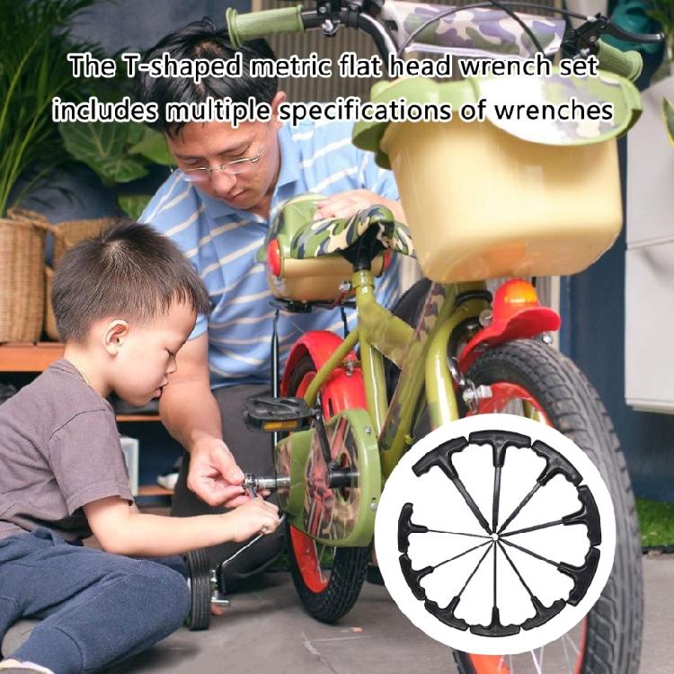 10 шт. Шестигранный Ключ-отвертка Т-образный Ключ-отвертка Внутренний Шестигранник 2-10 мм Для Ремонта Ручной Инструмент