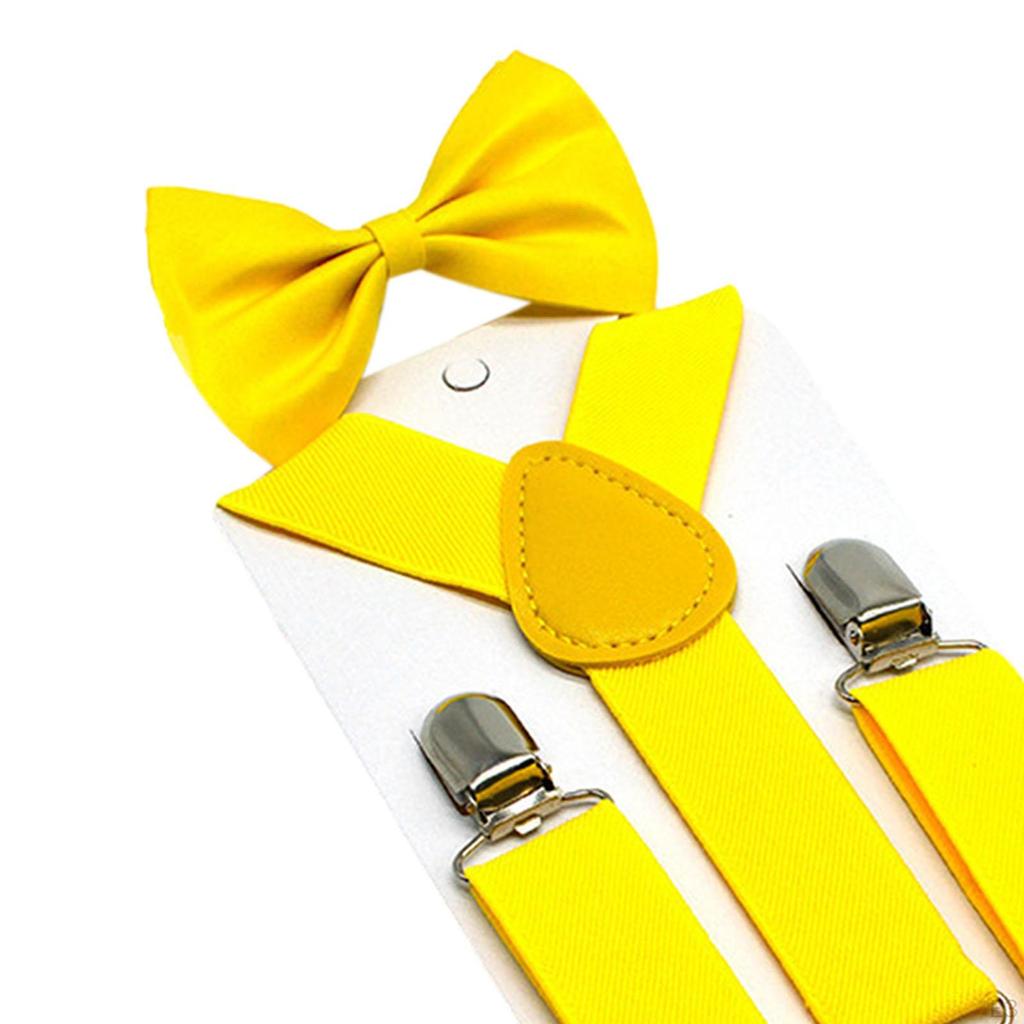 Детские подтяжки для галстука-бабочки с 3 зажимами на спине, регулируемая поддержка для джинсов для вечеринок и торжественных мероприятий