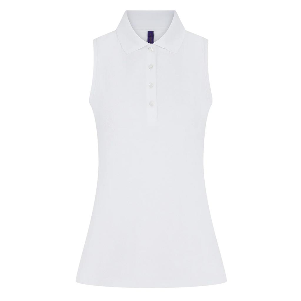 Henbury Женская/дамская рубашка поло CoolPlus без рукавов