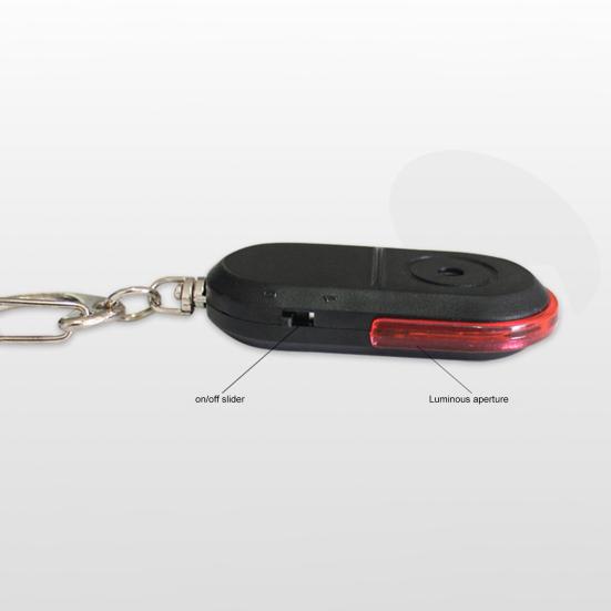 Anti-loss Device Key LED Lights Easy Finder with Whistle Activation To Use Battery Powered