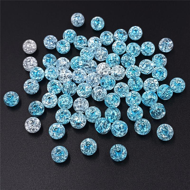 Креативные акриловые круглые бусины, модные подвески для ожерелья, браслета, маркировка 8-16 мм, 10 шт., свободные бусины, сделай сам, ювелирный материал ручной работы