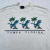 Винтажная футболка 90-х TAMPA FLORIDA ALLIGATOR SKATEBOARDING XS скейт пляж мягкая
