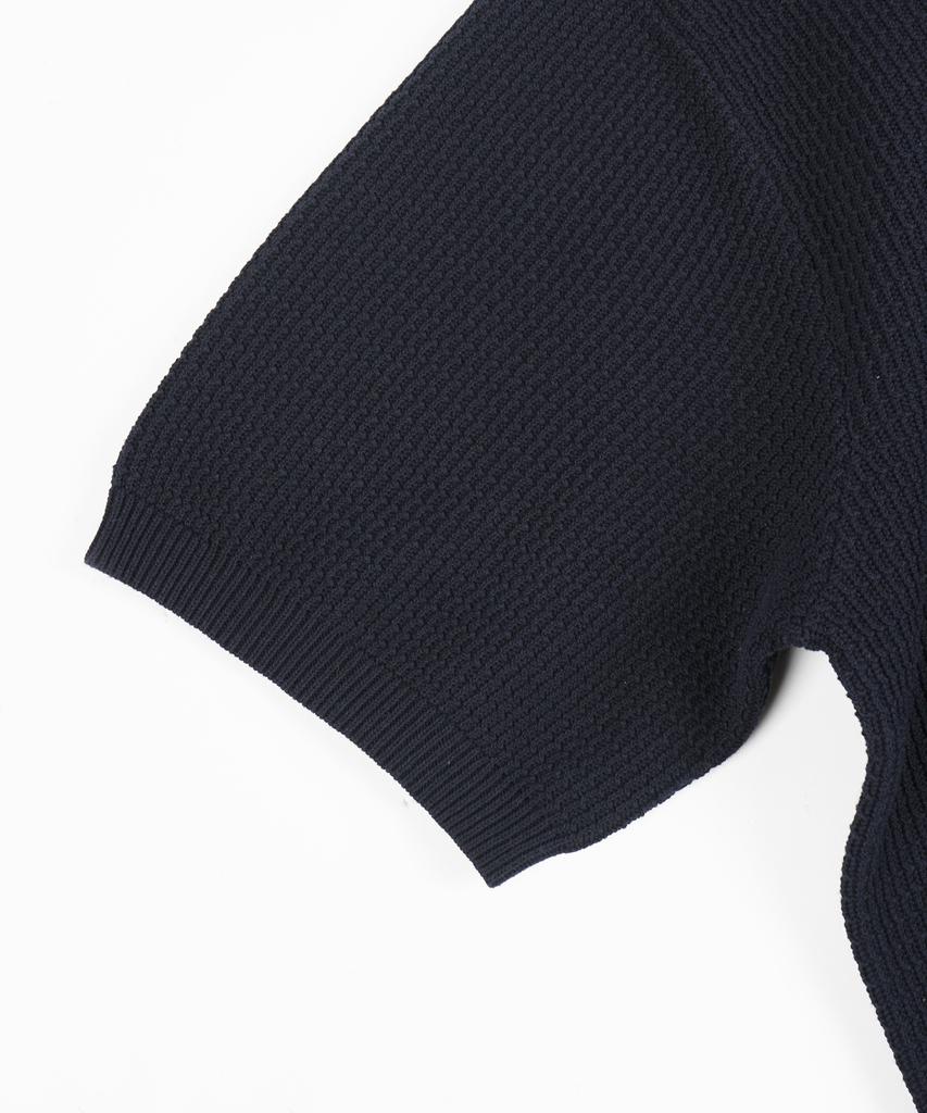 BIRBANTE Summer Washable Essential Round Knit - Dark Navy