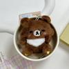 Kawaii Sanx Rilakkuma Beady Eyes Plush Doll Keychain Kiiroitori Foodie Korilakkuma Stuffed Backpack Pendant Cute Keyring Gifts