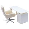 Detailed Mini Office Furniture Set For 1/12 Dollhouses Scene Including Desk And Chair Premium Plastic Materials