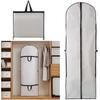 1Pc Extra Large Hanging Suit Dress Coat Travel Bag Clothes Cover Storage Zip Home Zip Up Hanging Suit Dress Coat Bag Clothes Cover Storage