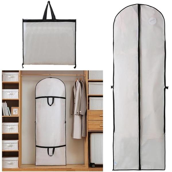 1Pc Extra Large Hanging Suit Dress Coat Travel Bag Clothes Cover Storage Zip Home Zip Up Hanging Suit Dress Coat Bag Clothes Cover Storage