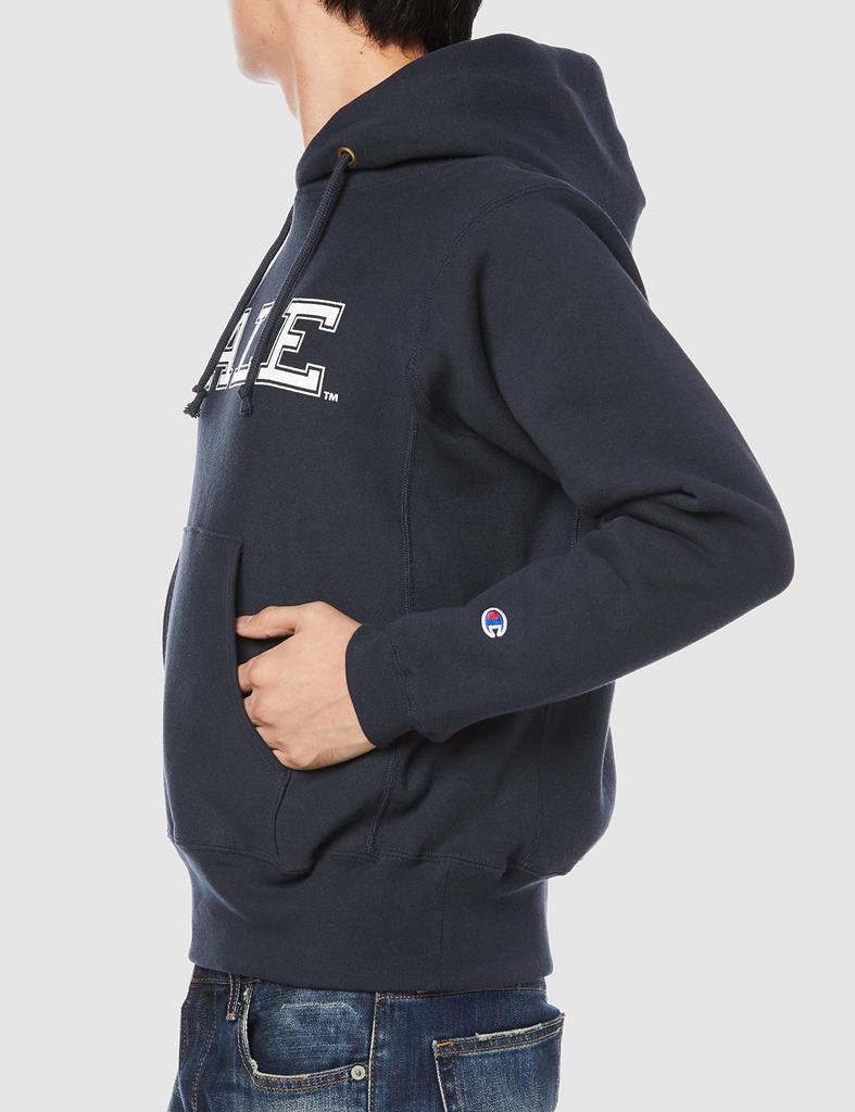 Champion Reverse Hooded Made In Size M Weave® Sweatshirt, USA, C5-U106, Men's, Navy,