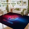 Crystal Velvet Square Rug Custom NameBolton Wanderers FC Pattern Non Slip Home Floor Decor Rug