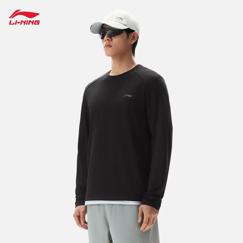 Li-Ning Мужская спортивно-повседневная футболка с длинным рукавом 2026 ATLW295
