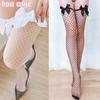 Женские колготки выше колена для косплея, кружевные чулки до бедра с бантом, эластичные чулки для ночного клуба