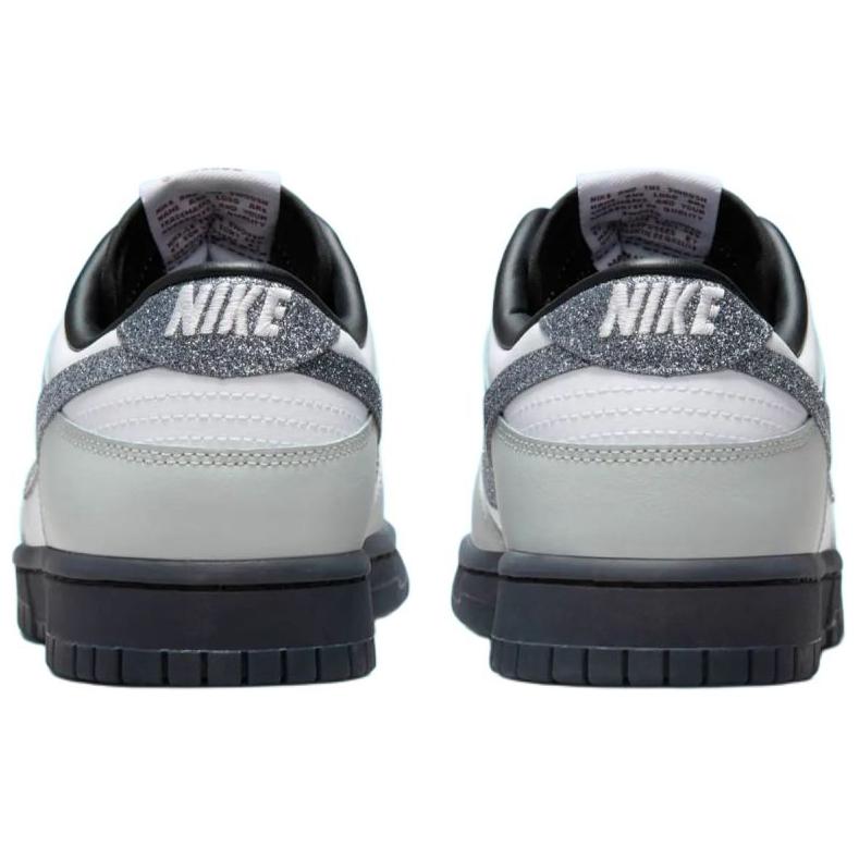 Nike Кроссовки женские Dunk Low LX Glitter Swoosh серо-бело-светло-дымчато-серые HQ3462-191