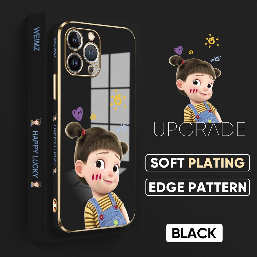 Для iPhone 16 15 Max Samsung S24 S23 Plus A15 A35 A53 A73 Xiaomi 11T 12T 13T Redmi 13C милый мультяшный узор для девочек полный защитный чехол для объектива