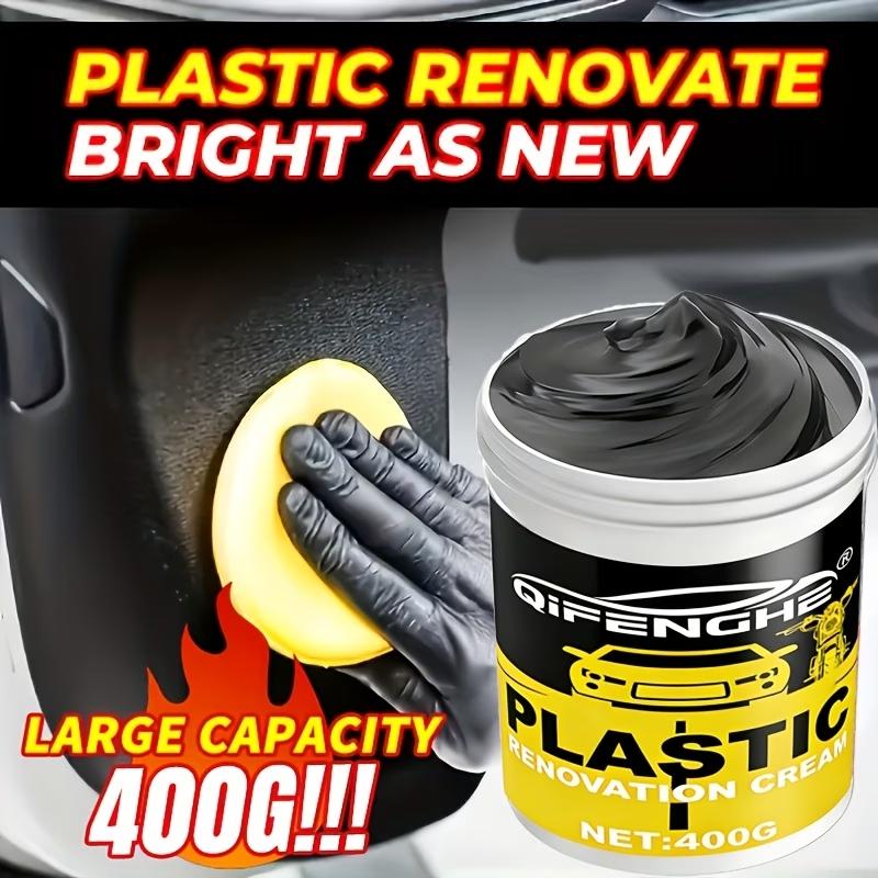 Plastic Renovation Cream Car Interior Exterior Plastic Parts Restorer Blackening Agent for Auto Trim Bumper Dashboard Refurbish