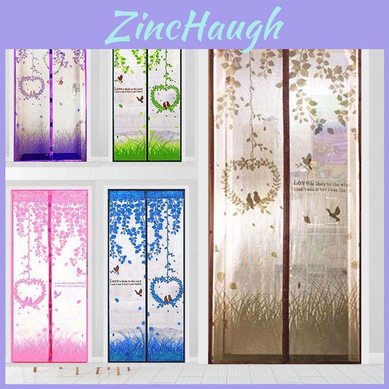 Tulle Door Magnetic Closing Mesh Mosquito Net Cartoon Window Curtain Screens