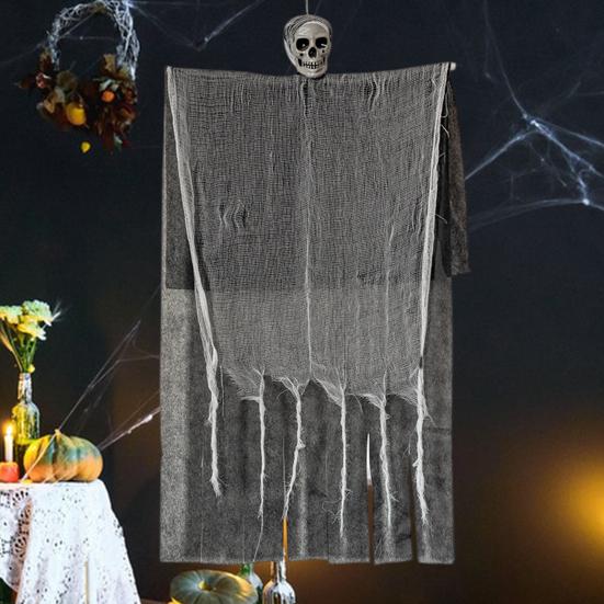 Halloween Hanging Ghost Realistic Easy Installation Scary Hanging Skeleton Grim Reaper Haunted House Decoration