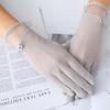 Non-slip Female Sunscreen Gloves Full Finger Cycling Gloves New Ice Silk Gloves  Summer