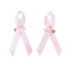 200 шт. Розовые ленты-булавки Булавки awareness о здоровье Булавка-брошь Булавка на лацкан Лента для бутоньерки Булавка для бутоньерки для осведомленности о раке молочной железы