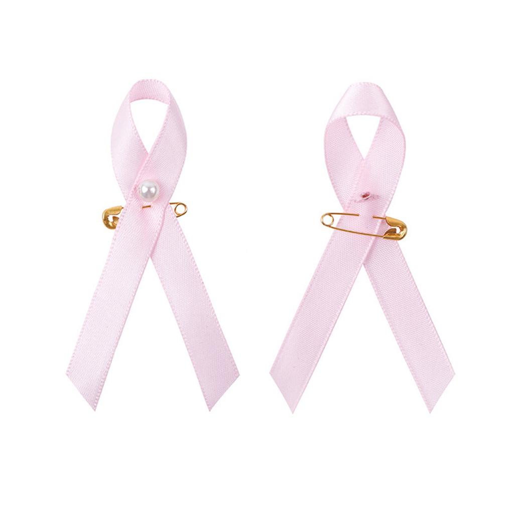 200 шт. Розовые ленты-булавки Булавки awareness о здоровье Булавка-брошь Булавка на лацкан Лента для бутоньерки Булавка для бутоньерки для осведомленности о раке молочной железы