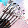6pcs Nylon Hair Oil Painting Brush Set Watercolor Paint Brush Pen Set DIY Acrylic Oil Watercolor Artist Professional Painting Kit