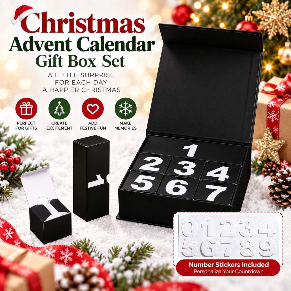Holiday Countdown Blind Box Packaging Easy Assembly Jewelry Box Gift Packaging Box Christmas Gift