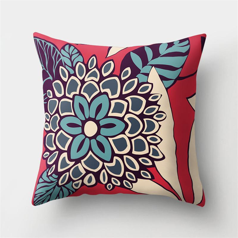 Зеленый лист, растение, цветок, квадратная наволочка для дома, гостиной, дивана, спальни, декоративная поясная подушка, наволочка