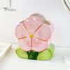 Ceramic Flower Pen Holder Handmade Tulip Cosmetic Storage Box Makeup Brush Organizer Flower Pencil Holder for Home Office Desk